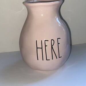 Light pink Rae Dunn vase (6” tall)